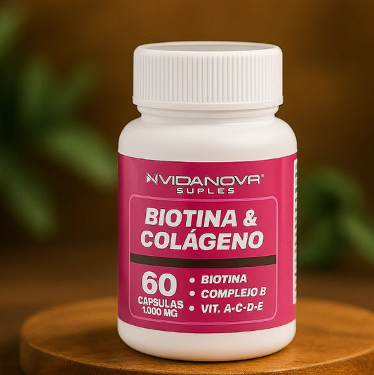 BIOTINA + COLÁGENO 1000MG 60CAPS