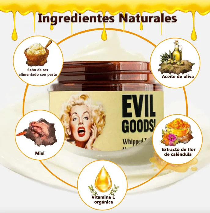 🌿 Evil Goods: Poder natural con Sebo y Miel – El secreto de una piel radiante ✨🍯